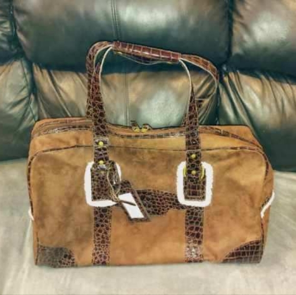 NWOT BATH & BODYWORKS XL BROWN OVERNIGHT BAG - Picture 13 of 16